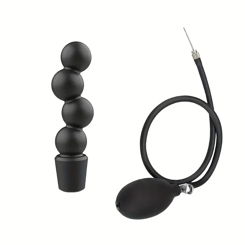 Inflatable Anal Plug Silicone Anal Beads Separate Pump Sex Toy For Men