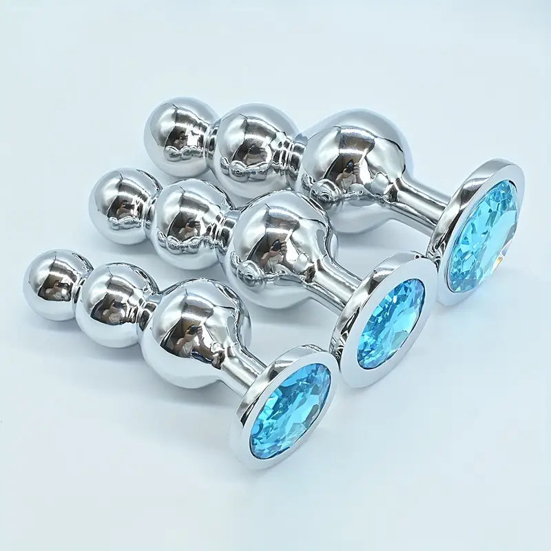 Three Connected Anal Beads For Anal Stimulation Anal Plug With Beads