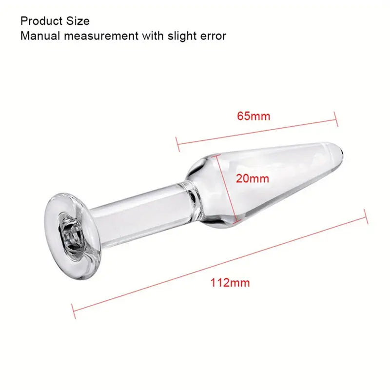 Glass Anal Expander Massager Couples Intimate Sex Toy Anal Beads Sex