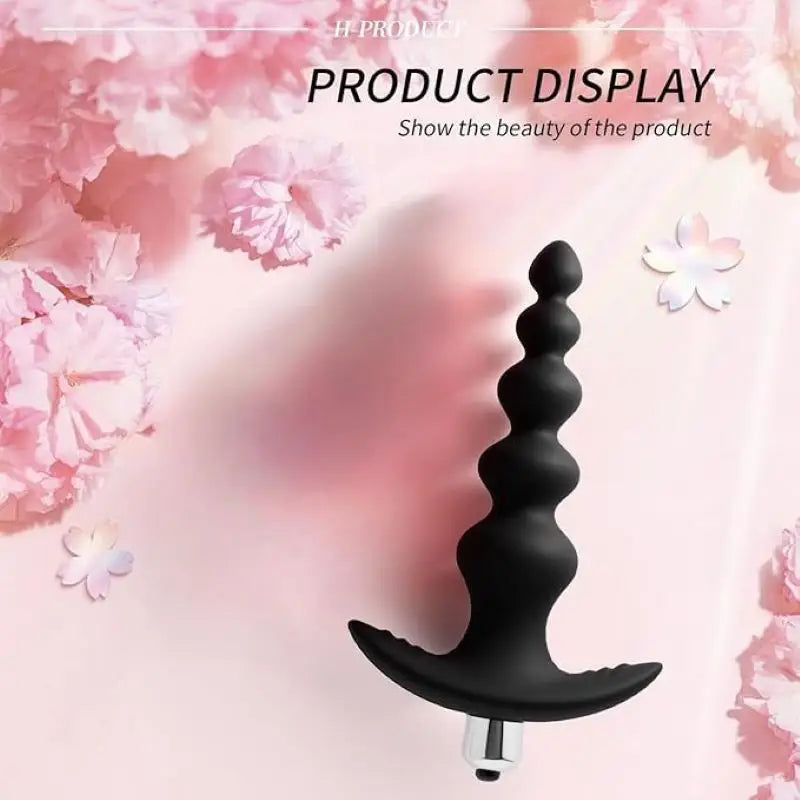Butt Plug Flexible Silicone Graduated Design Vibrating Anal Beads