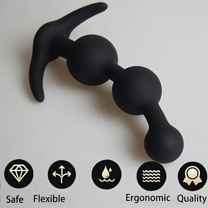 Silicone Anal Beads Balls Dilator Expansion Sex Toy Prostate Massager