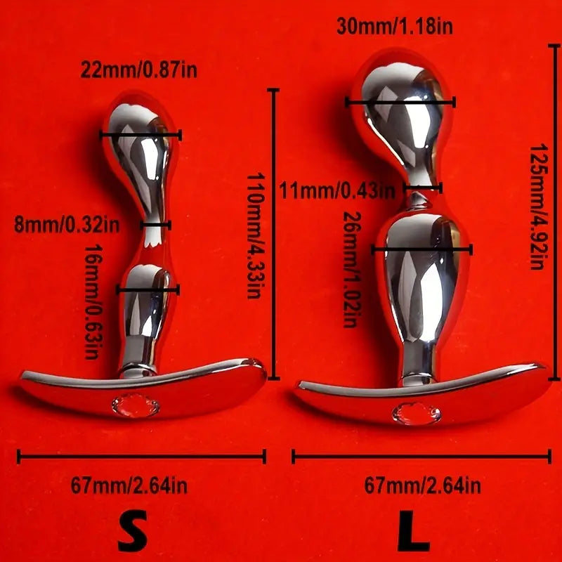 Metal Anal Plug Dildo Aluminum Alloy Anus Ass Butt Plug Trainer Dilator