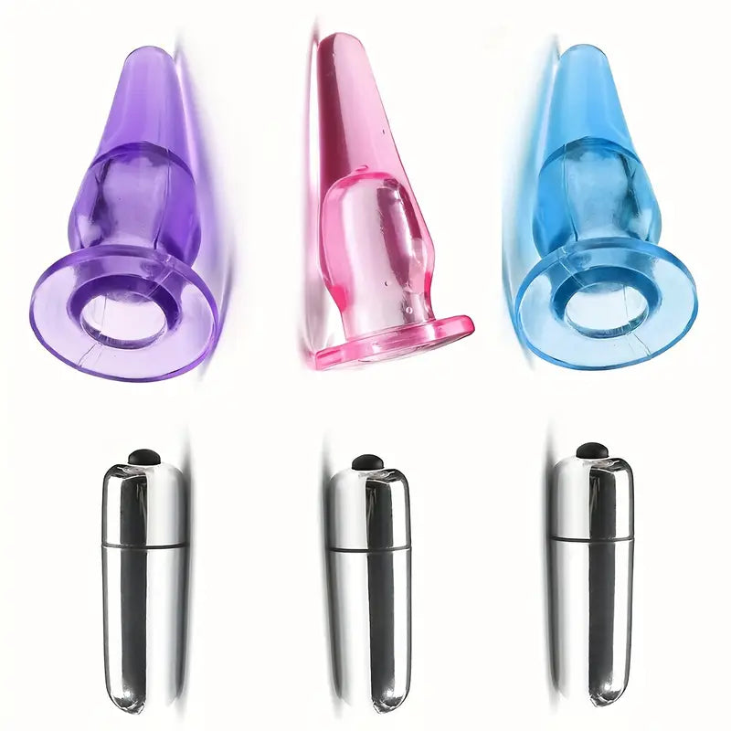 Silicone Anal Vibrator G-Spot Vaginal Vibrator Butt Plug Prostate Massage