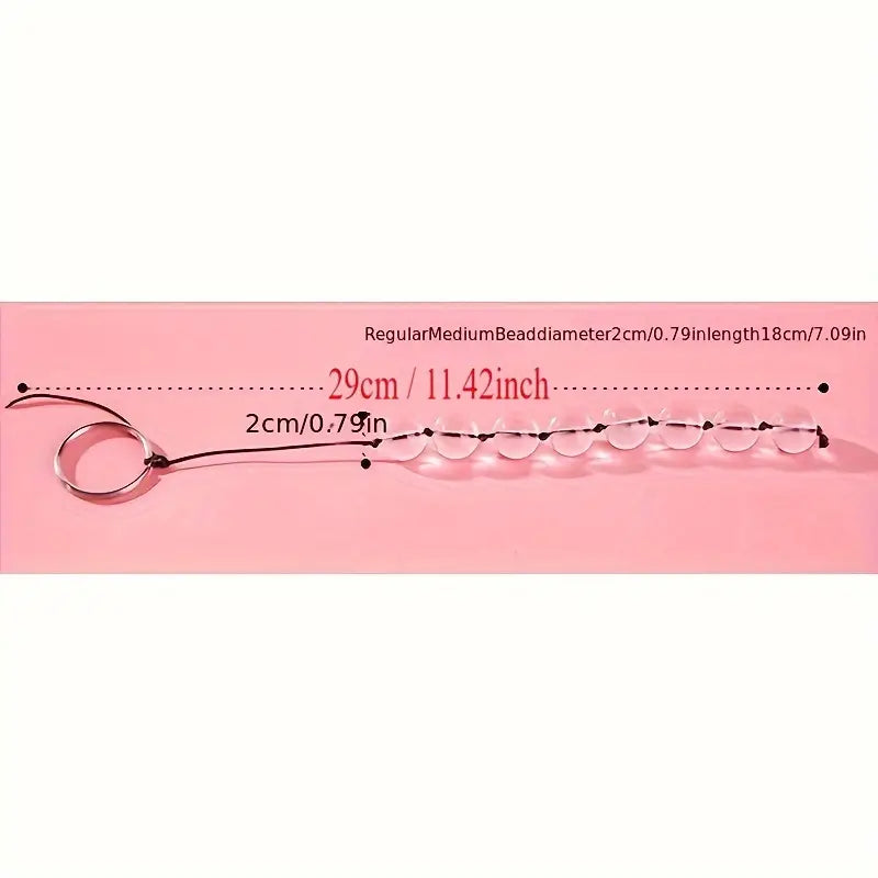 Unisex Sexy Toys Backyard Stimulating Anal Plug Crystal Pulling Beads