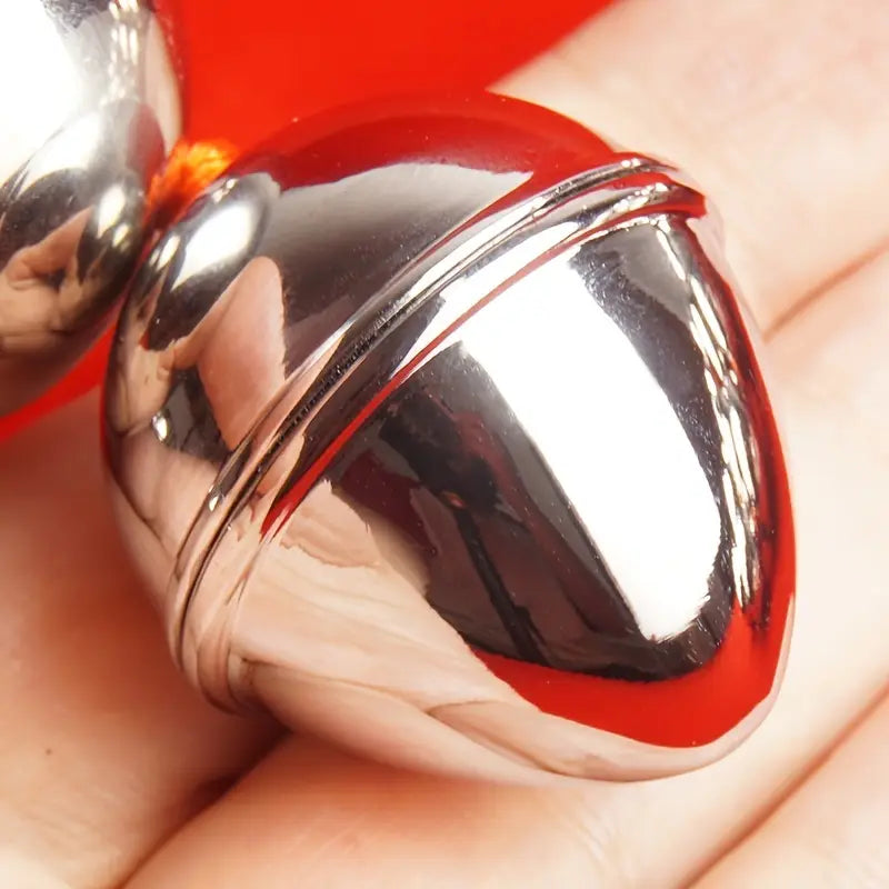Metal Anal Beads Balls Training Sex Toy Butt Ass Plug For Prostate Massage