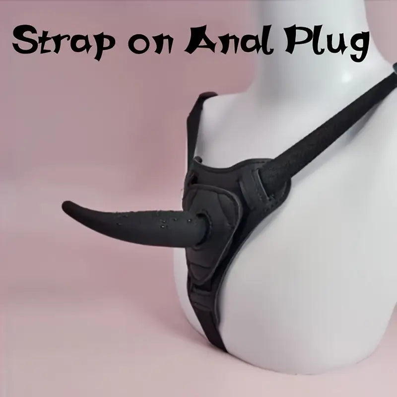 Harness Strap-On Realistic Anal Plug Silicone Anal G-Spot Stimulation