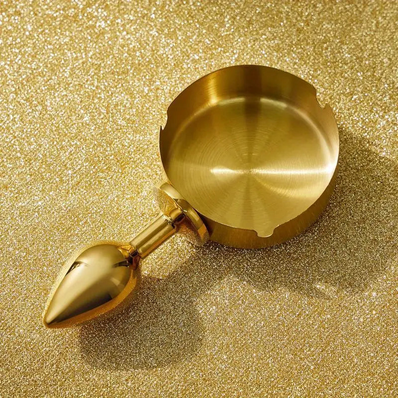 Ashtray Design Metal Butt Plug BDSM Games Flirting Adult Sex Toy