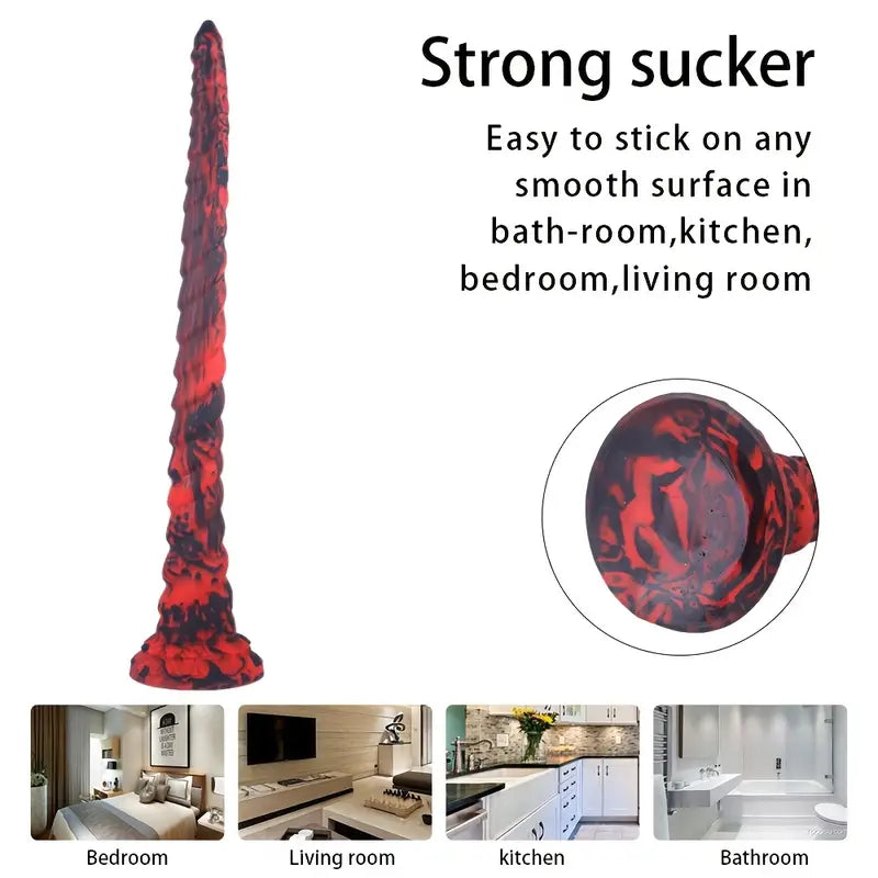 Realistic Long Anal Plug Silicone Snake-Shaped G-Spot Stimulator