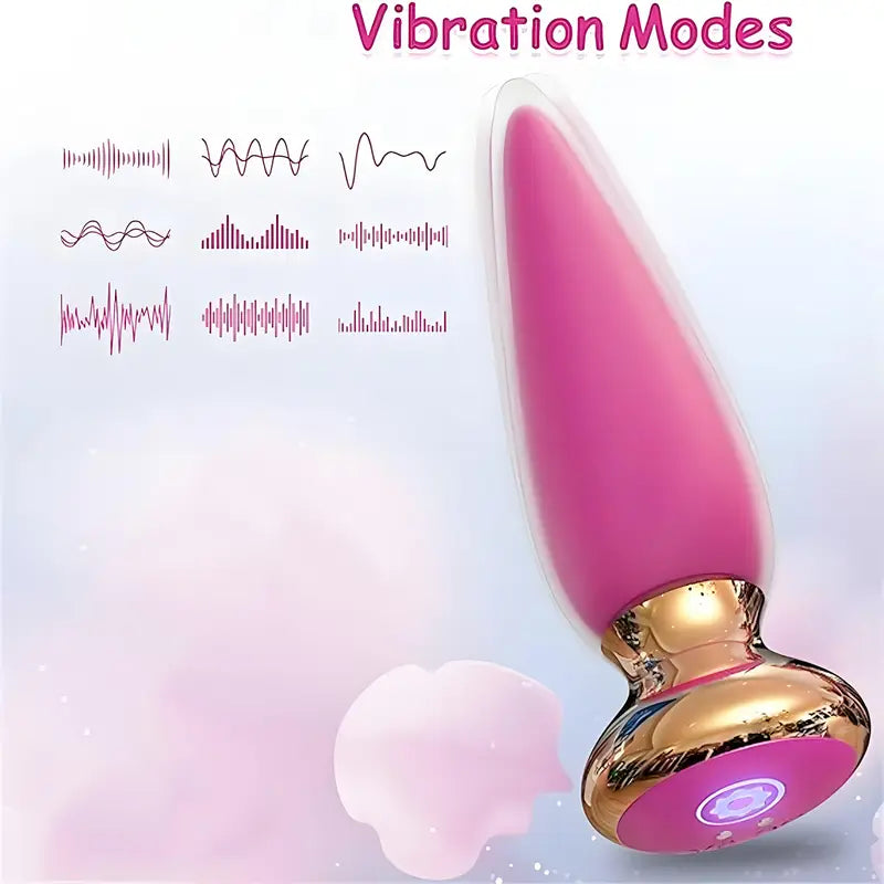 Vibrating Anal Plug Massage Wand Adult Sex Toy Vibrator Stimulator