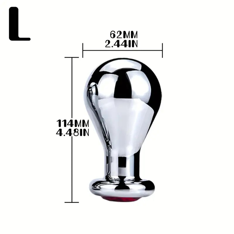 Stainless Steel Big Anal Plug Bulb Shape Jewelry Butt Plug Trainer Set