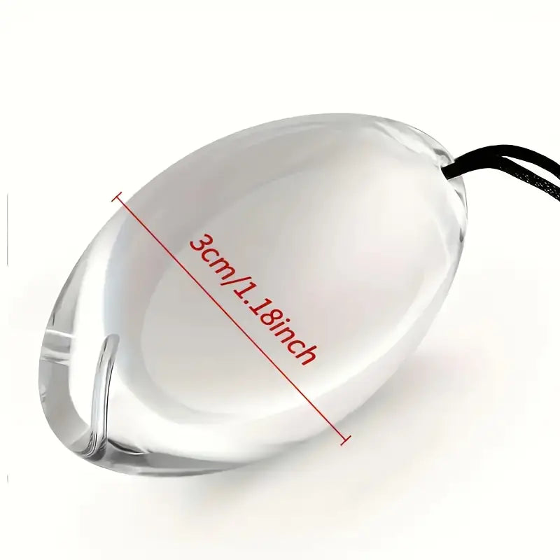 Large Oval Glass Butt Plug With Rope Comfortable Fit For Couples Women