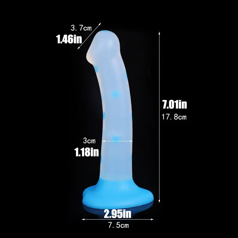 Luminous Liquid Silicone Anal Plug Tentacle Design Prostate Massager