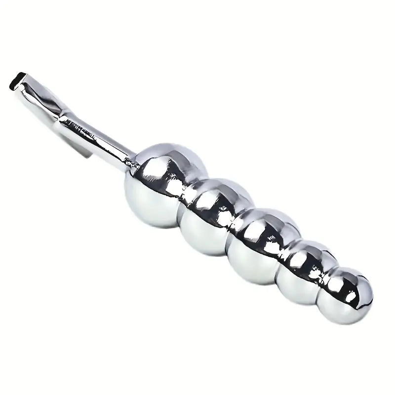 Big Metal Anal Plug Butt Beads Hook Five Balls SM Sex Toy For Women/Men