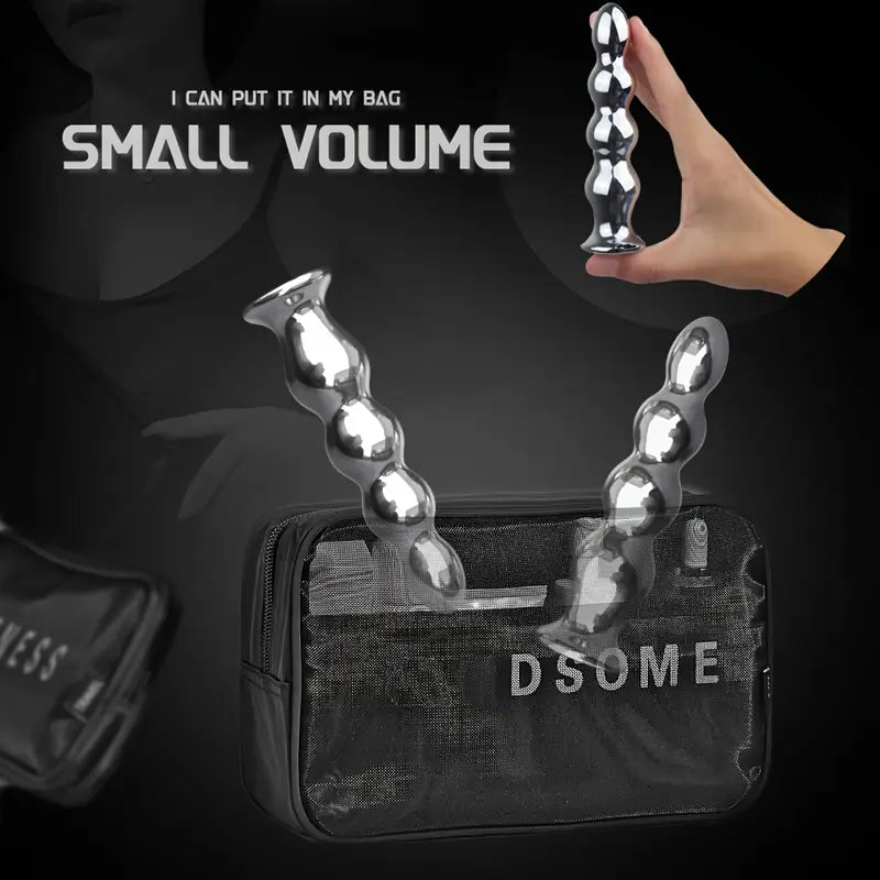 Nipple Clitoral Stimulation 9 Frequency Vibration Metal Butt Plug For Clit