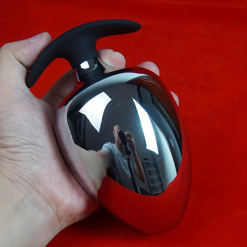 Metal Ass Butt Plug With Anchor Base Heavy Duty Huge Anal Sex Toy