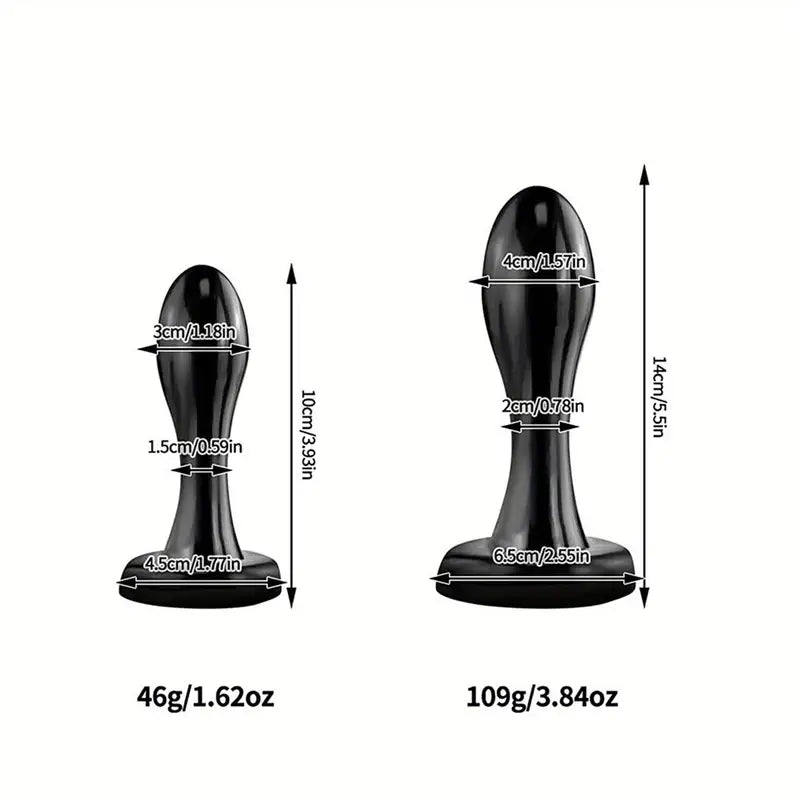 Black Ana Small Sex Toy Butt Plug For Women Men Couple BDSM Sex Using