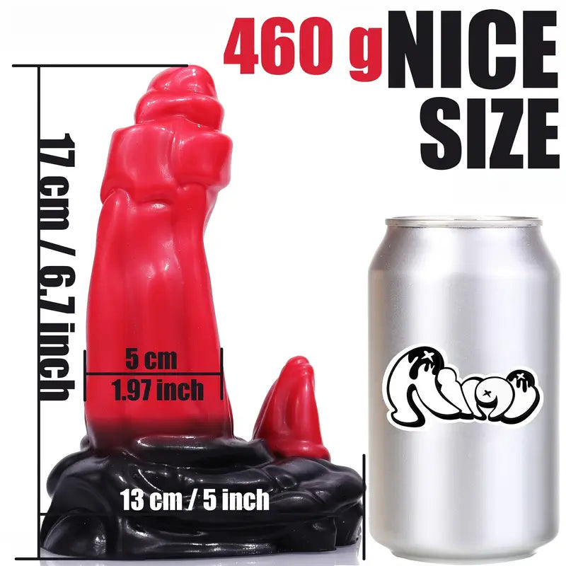 Ultra-Soft Liquid Silicone Monster Butt Plug with Powerful Suction Cup