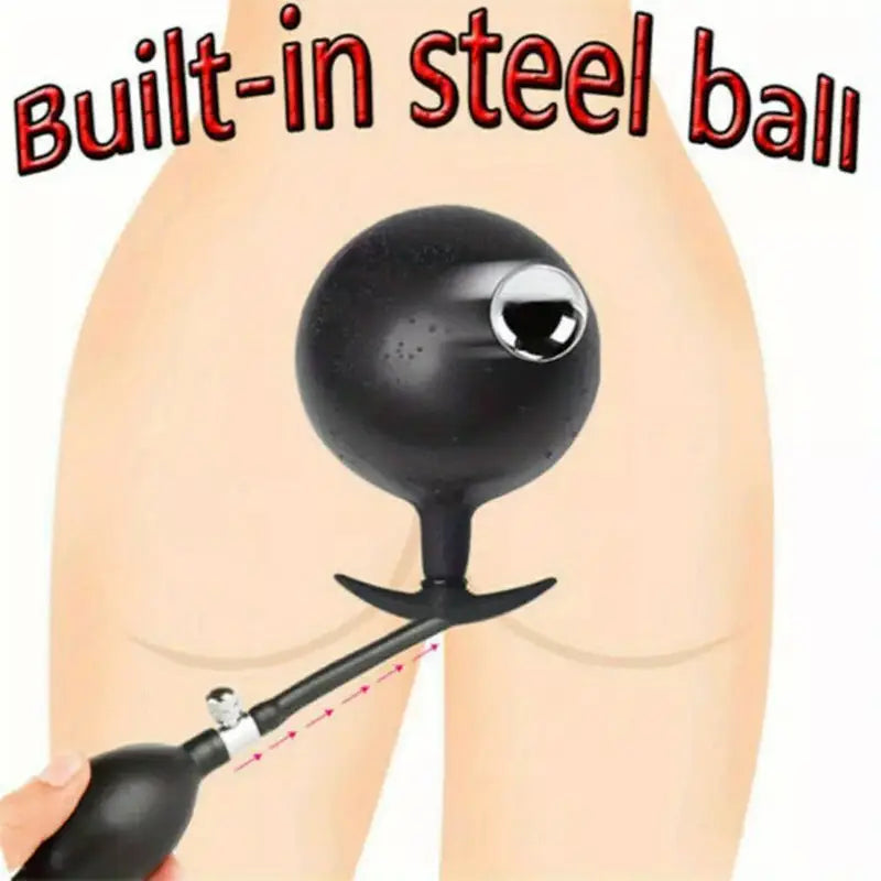 Inflatable Butt Plug Balls Expandable Anal Sex Toy For Women SM Toy