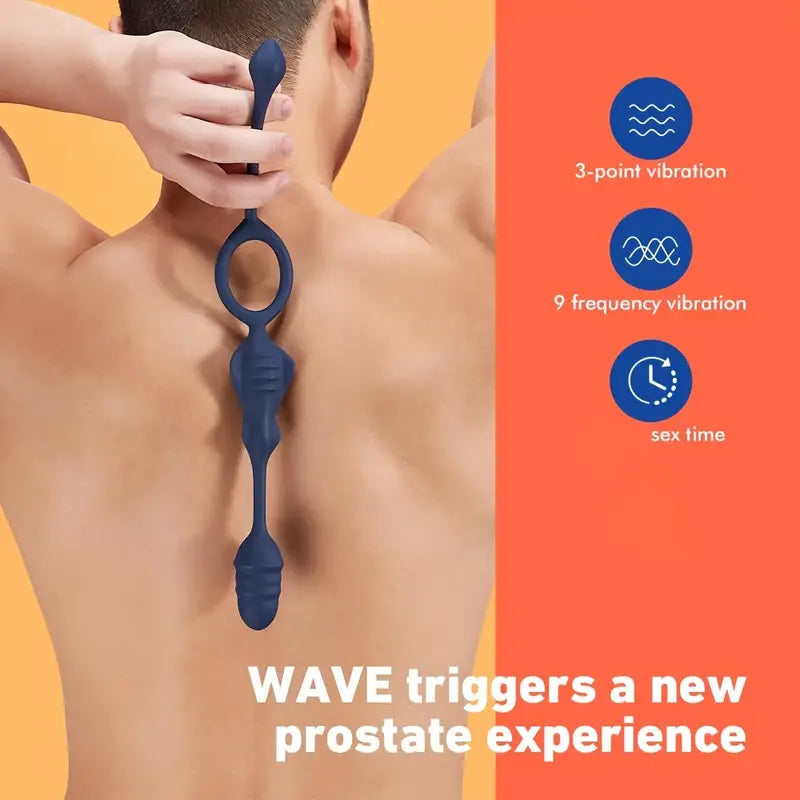 9-Frequency Vibration Anal Sex Toy For Prostate Orgasm Stimulation