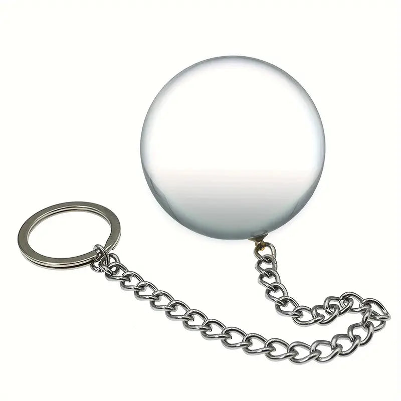 Crystal Glass Anal Beads Weighted Anal Plug With Long Metal Chain