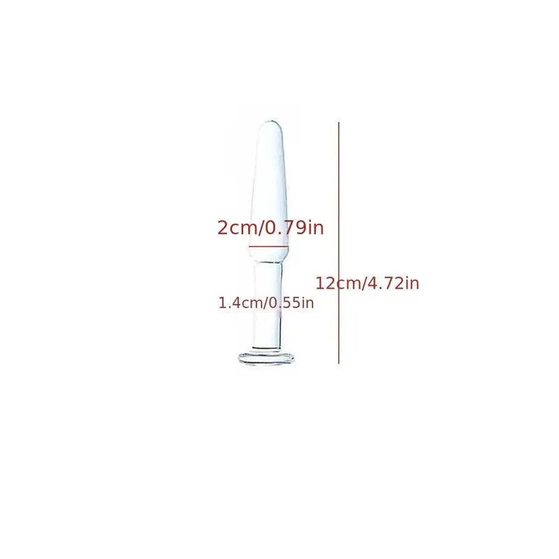 5 Crystal Glass Anal Plugs Transparent Anal Beads For Adult Pleasure