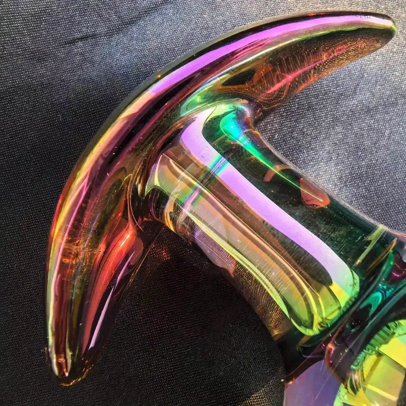 Colorful Large Metal Anal Plug Sex Massager For Female Masturbation