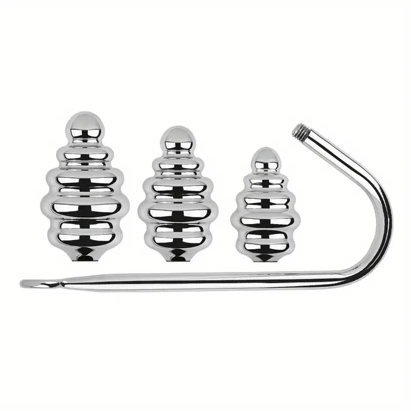 4pcs/Set Stainless Steel Metal Anal Hook Toy Anal Hook Anal Plug