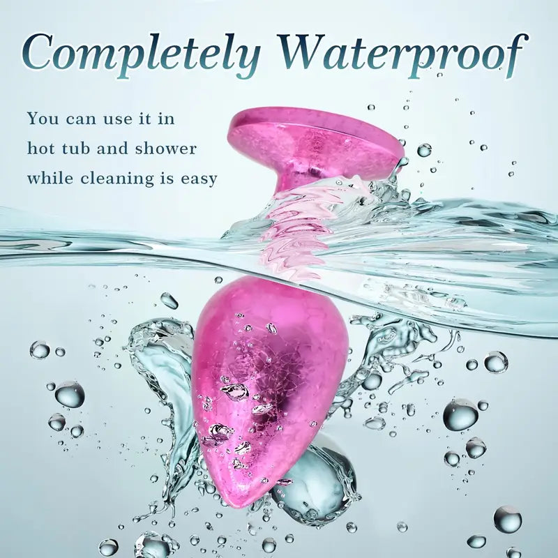 Butt Plug Sex Toy With Jeweled Base G Spot Stainless Steel Anal Set