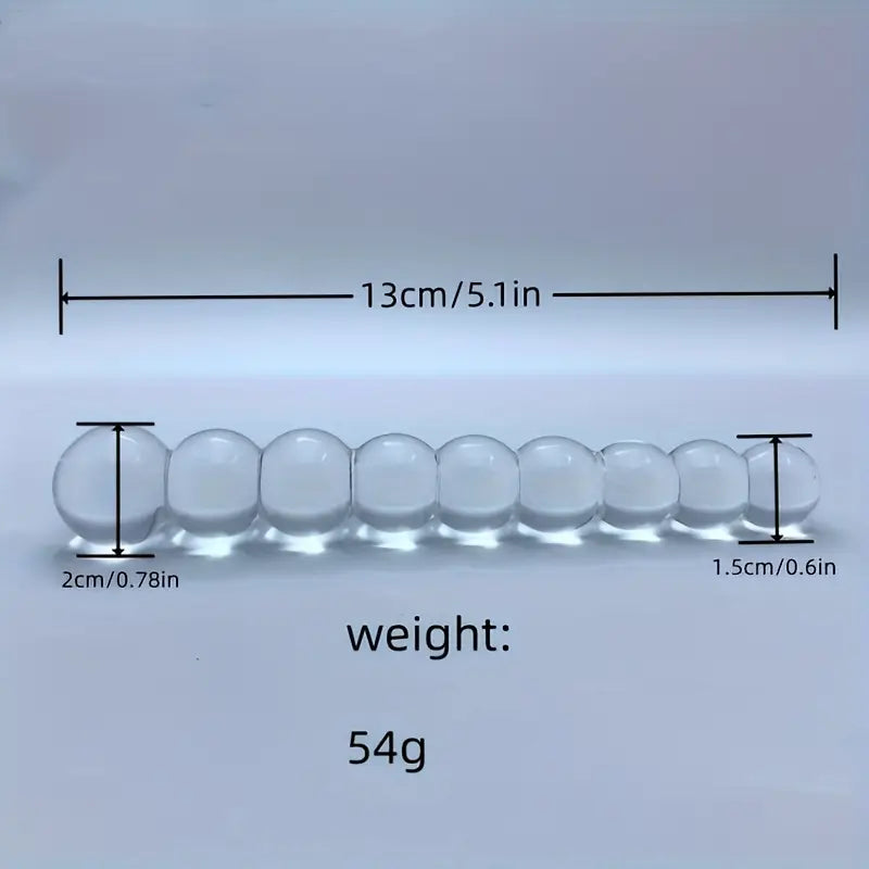 Crystal 9 Beads Glass Ball Rear Yard Pulling Beads Anal Plug Sex Toy