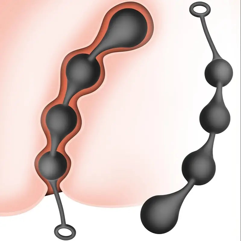 Silicone Anal Beads Ass Plug Flexible Anal Plug Anal Trainer Anal Chain