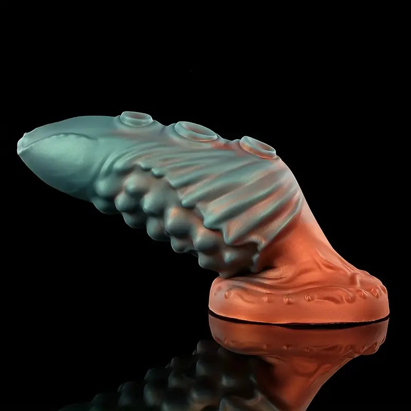 Large Diameter Soft Silicone Octopus Anal Plug Gradient Sex Toy