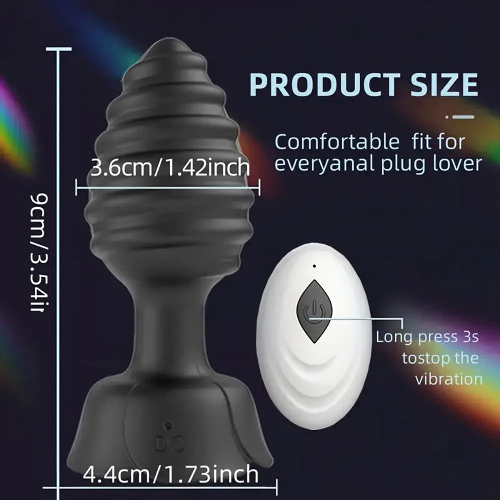 Vibrating Anal Plug Wearing Flirting Vibration Masturbator For Prostate