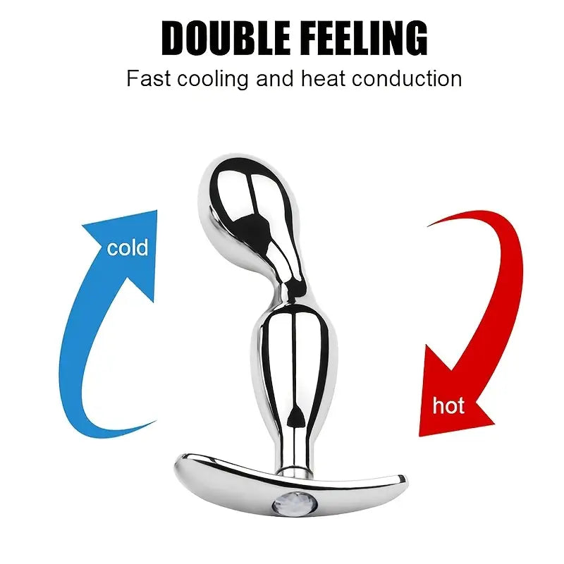 Metal Butt Plug G-spot Dilation Anal Plug BDSM Adult Anal Sex Toy