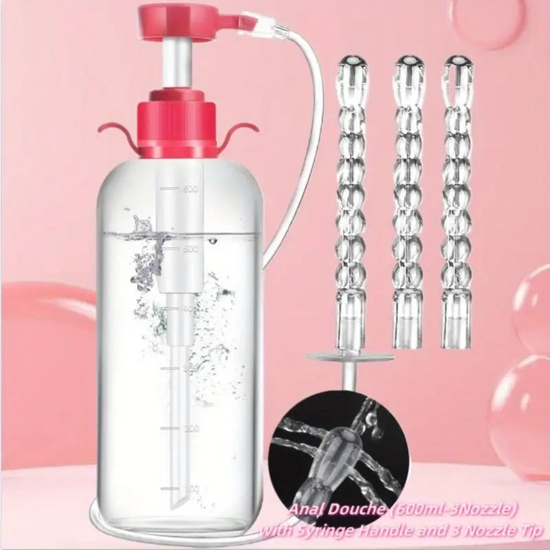 20.29oz Enema Kit For Colon Cleansing Anti-Backflow Anal Vaginal Douche