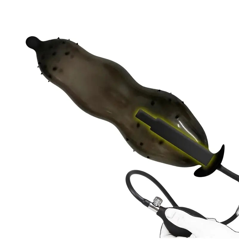 Silicone Inflatable Anal Plug With 5 Different Sizes Inflatable Anal Dilator