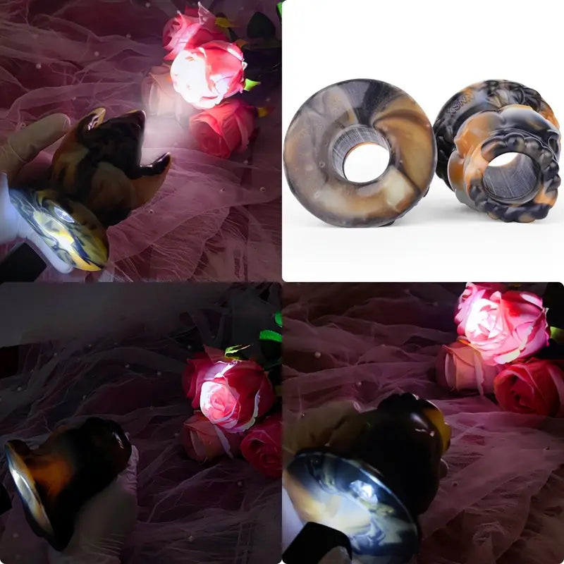 Soft Silicone Colorful Special-Shaped Hollow Peek Anal Plug For Games