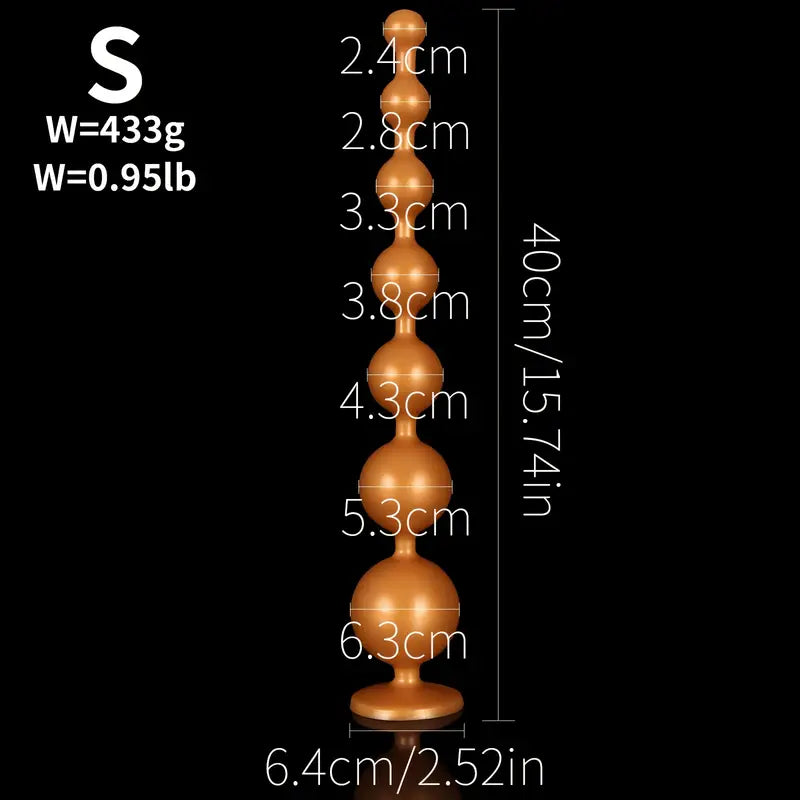 Silicone Bead Anal Plug Long Butt Plug For Dilation Big Ball Beads For Adults