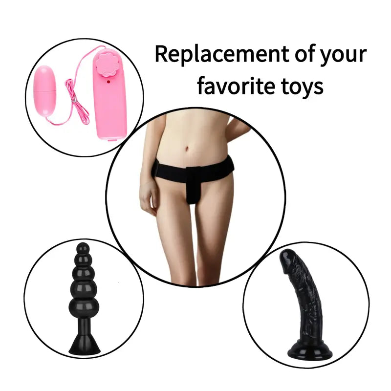 BDSM Bondage Sex Toy Set Cock Harness Underwear Wearable Anal Plug