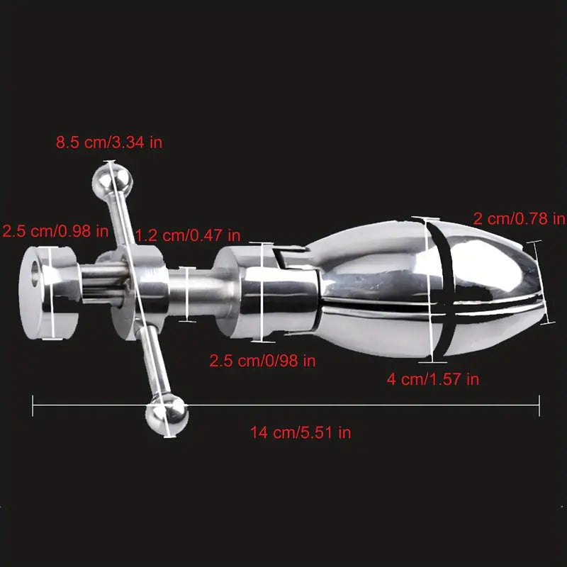 BDSM Opening Lotus Anal Plug Heavy Duty Stainless Steel Anal Trainer