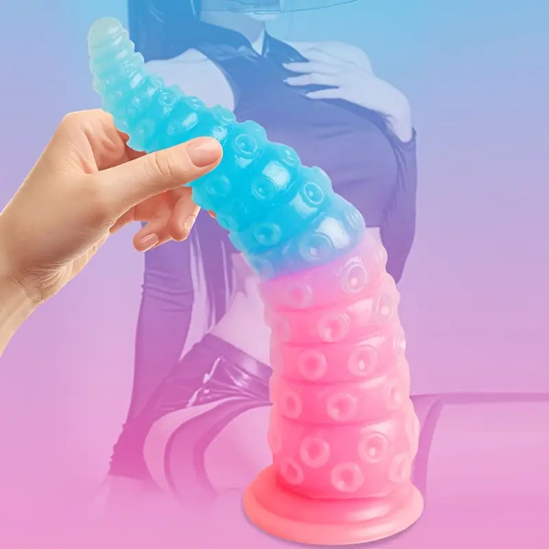 SM Shaped Luminous Anal Plug Silicone BDSM Sex Toy For Men Women