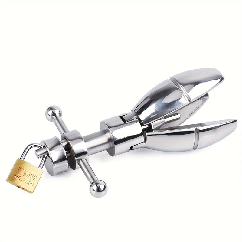 BDSM Opening Lotus Anal Plug Heavy Duty Stainless Steel Anal Trainer