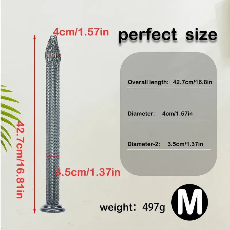 Special-shaped Snake Head Anal Plug Scales Stimulation Anal Expander