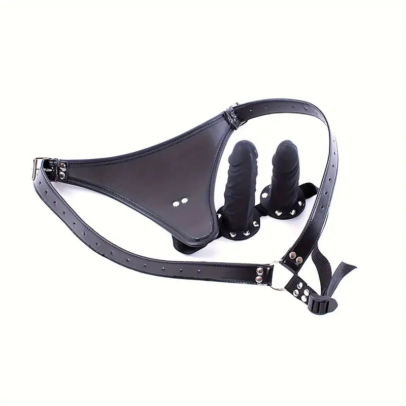 Restraint Thong Double-Headed Penis Silicone Strap-On Bondage Dildos