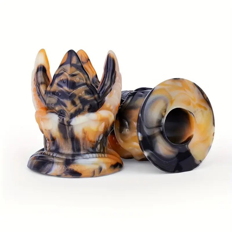 Soft Silicone Colorful Special-Shaped Hollow Peek Anal Plug For Games