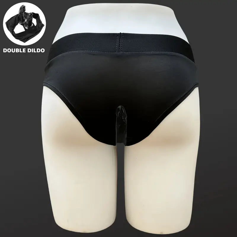2 Styles Concealed Fun Wearable Dildo Comfortable Soft Elastic Pants
