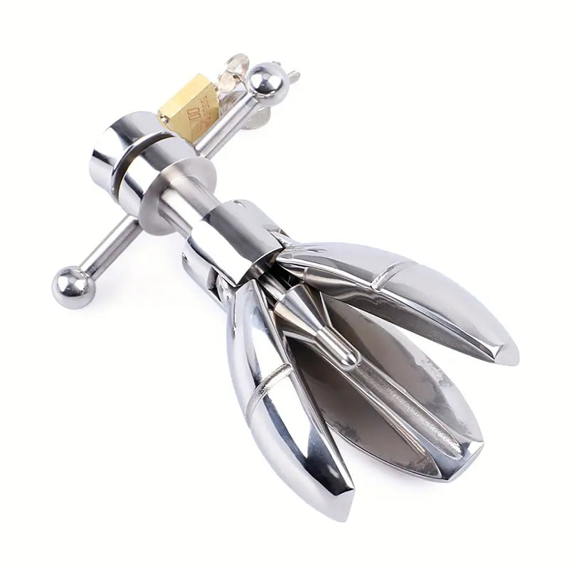 BDSM Opening Lotus Anal Plug Heavy Duty Stainless Steel Anal Trainer BDSM Opening Lotus Anal Plug Heavy Duty Stainless Steel Anal Trainer