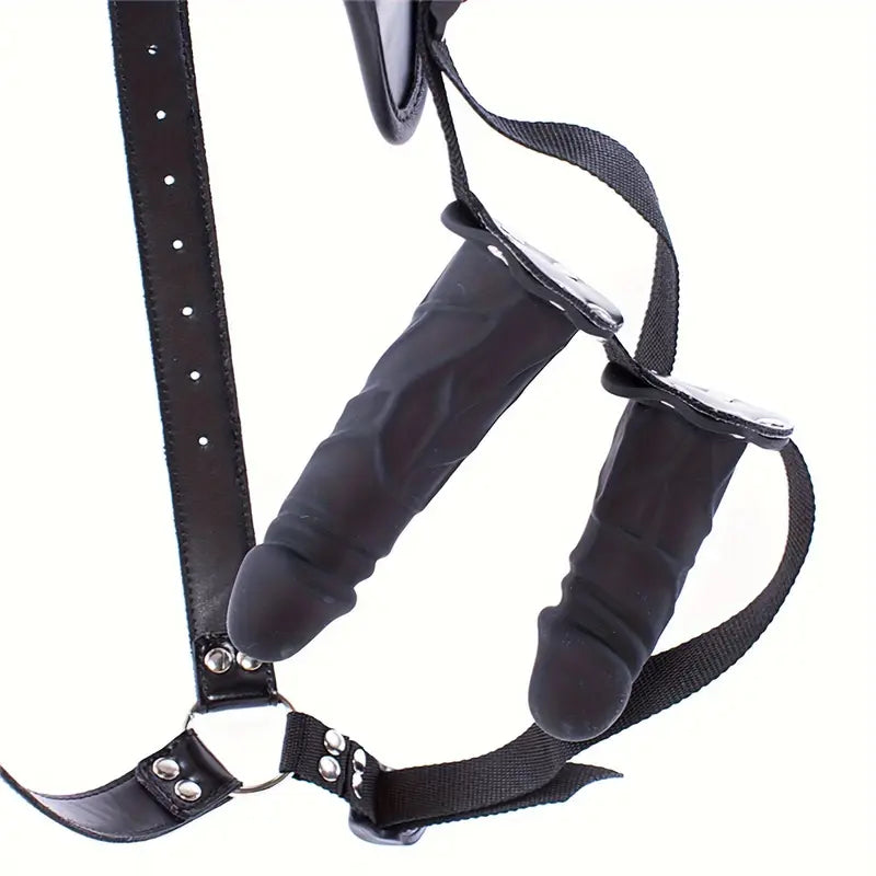 Restraint Thong Double-Headed Penis Silicone Strap-On Bondage Dildos
