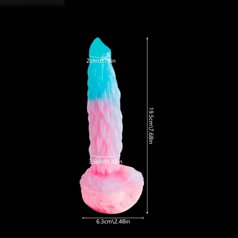 SM Shaped Luminous Anal Plug Silicone BDSM Sex Toy For Men Women