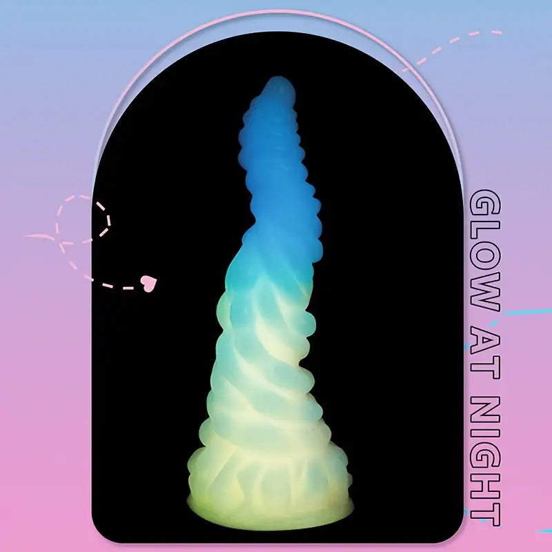 SM Shaped Luminous Anal Plug Silicone BDSM Sex Toy For Men Women