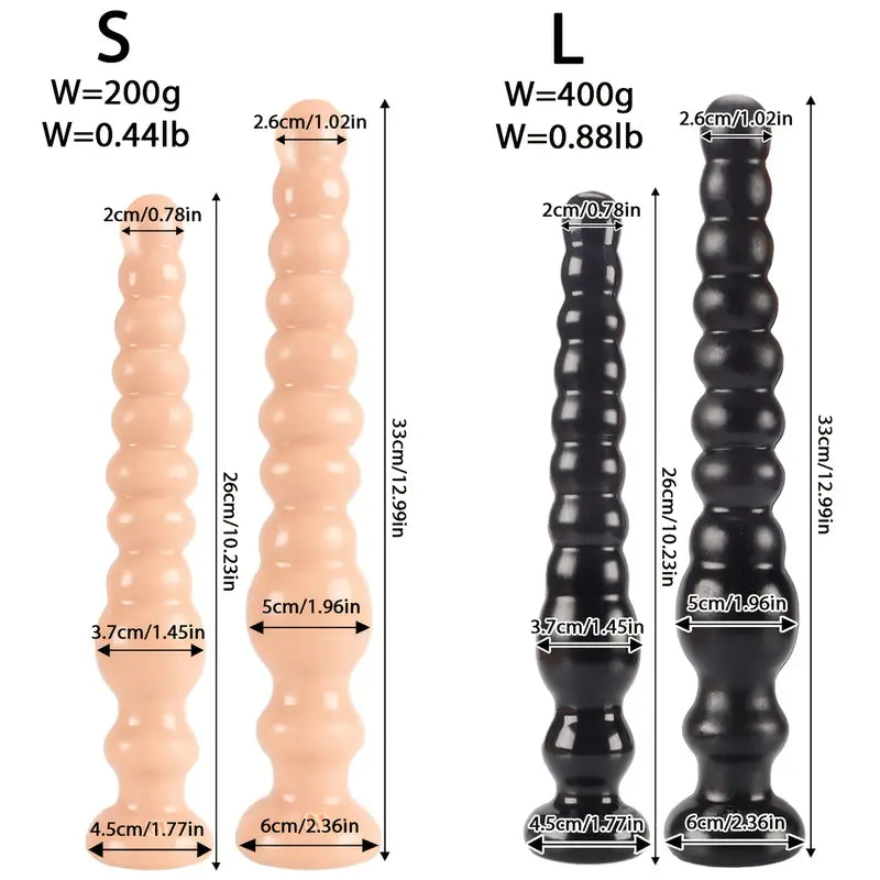 Long Anal Bead Smooth Anal Plug Big Butt Plug Sex Toy For Men Women